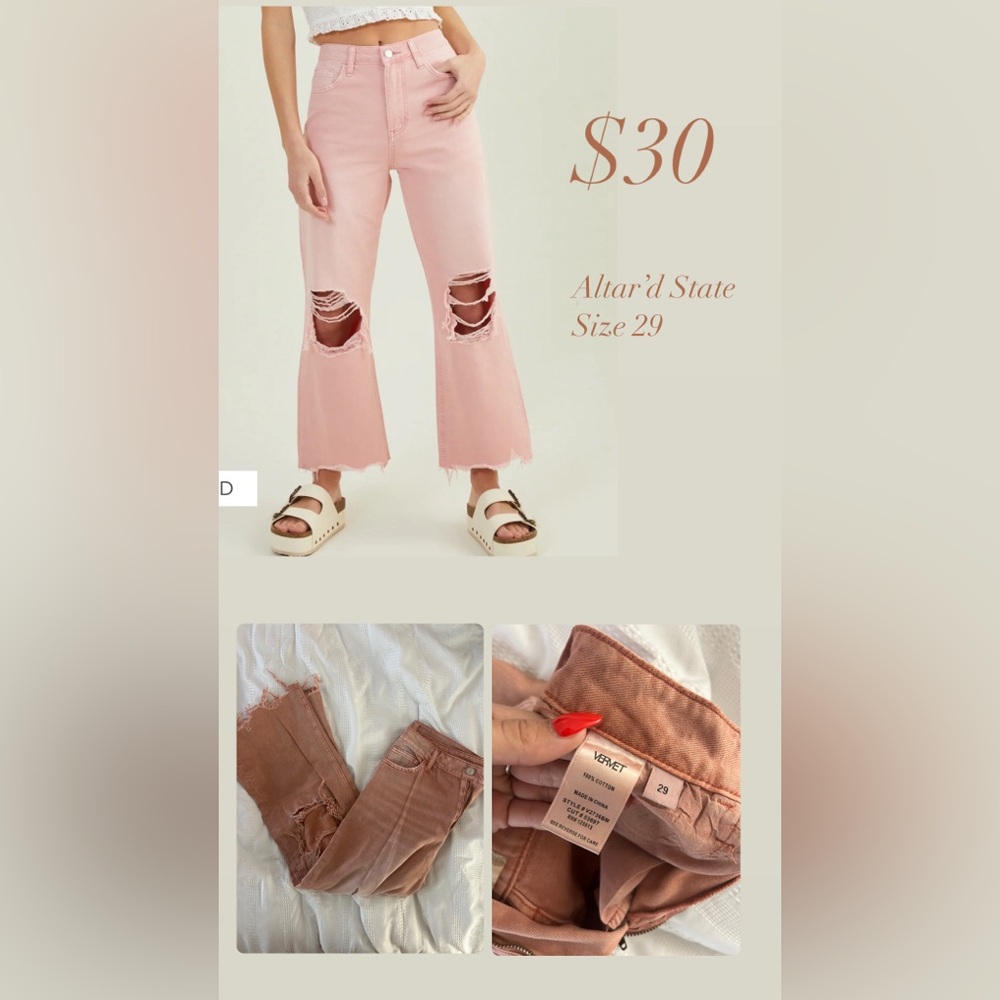 Altrd states peach pants